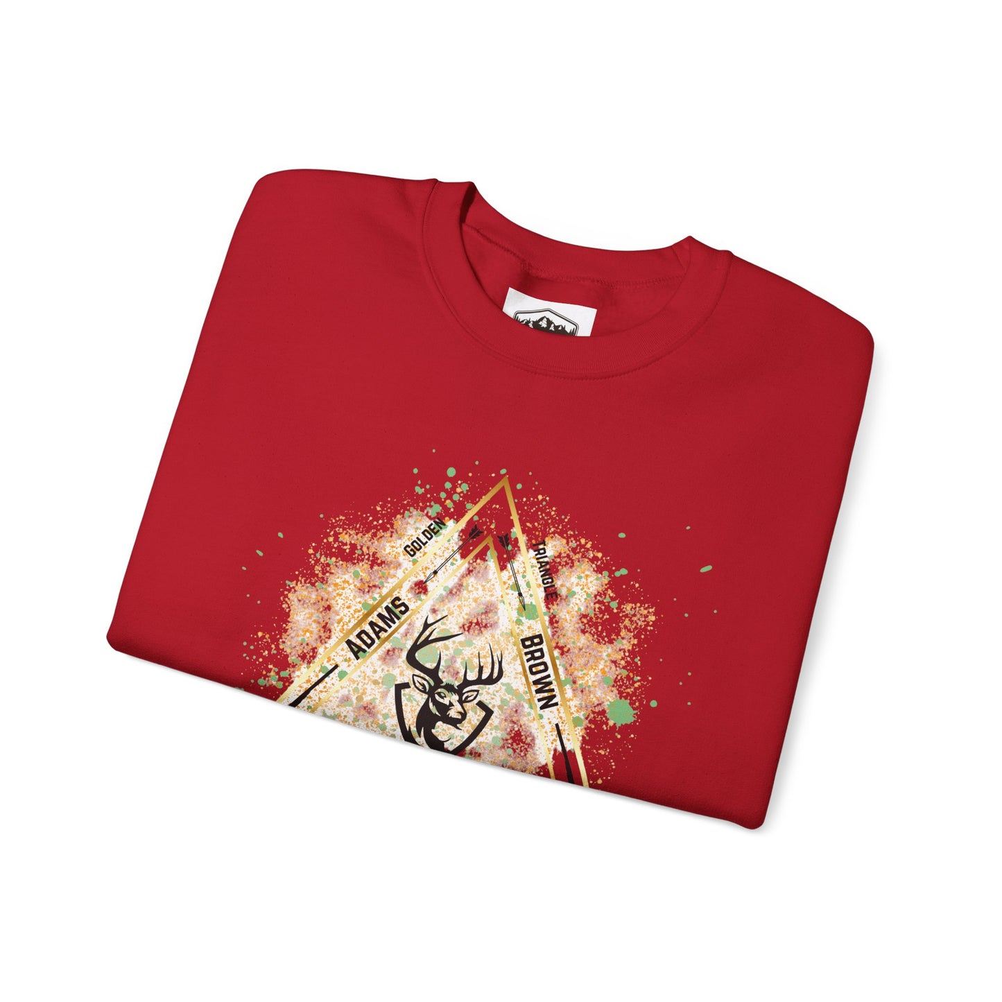 Golden Triangle Crewneck Sweatshirt for Whitetail Deer Hunters, Hunter Sweatshirt, Hunting Apparel, Outdoor Clothing, Deer Hunting Gift,