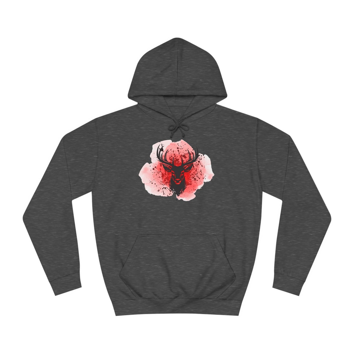 Bold Stag Graphic Unisex College Hoodie - Stylish & Comfortable