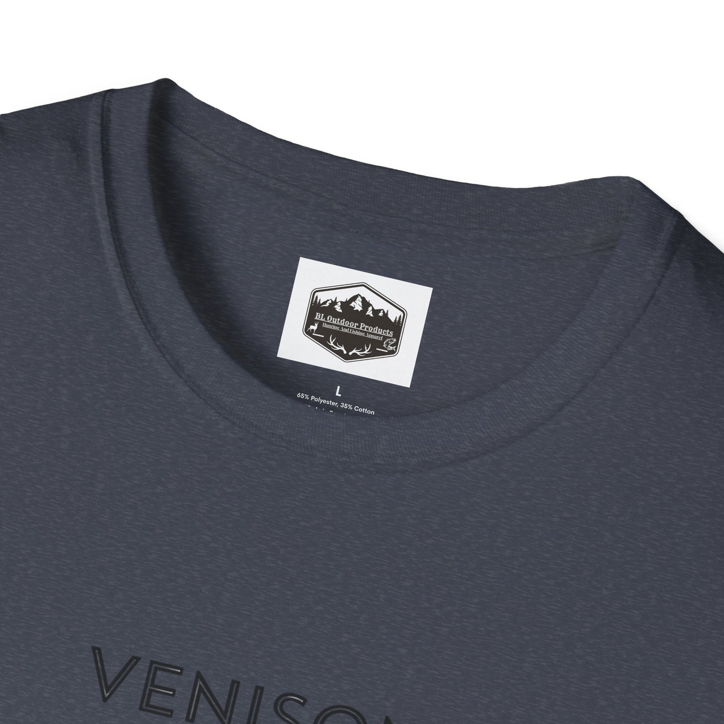 Venison Hunter T-Shirt, Unisex Softstyle Tee, Original Fast Food Graphic Shirt, Hunting Season Apparel, Hunter Gift