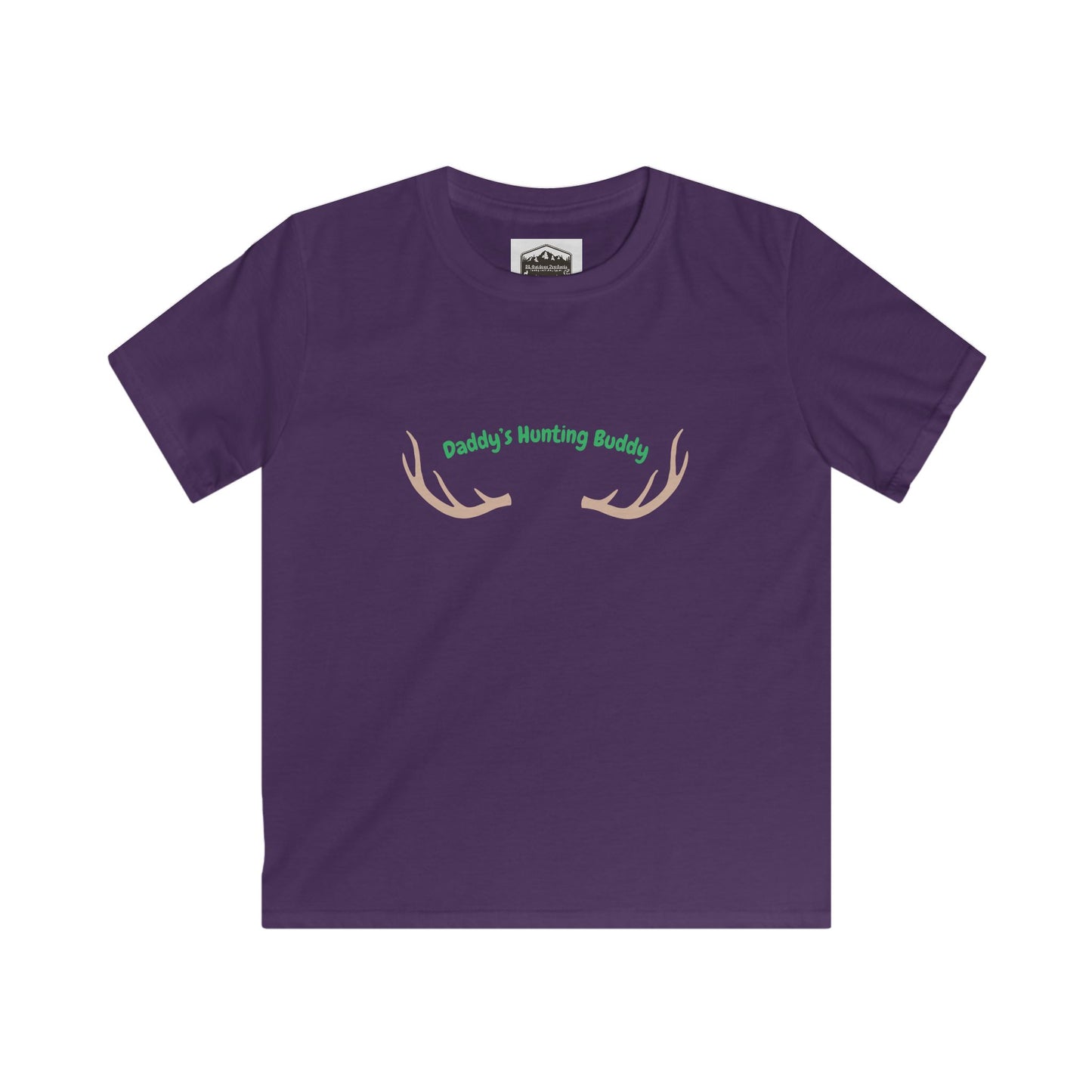 Daddy's Hunting Buddy Kids Softstyle Tee - Perfect for Little Outdoor Enthusiasts