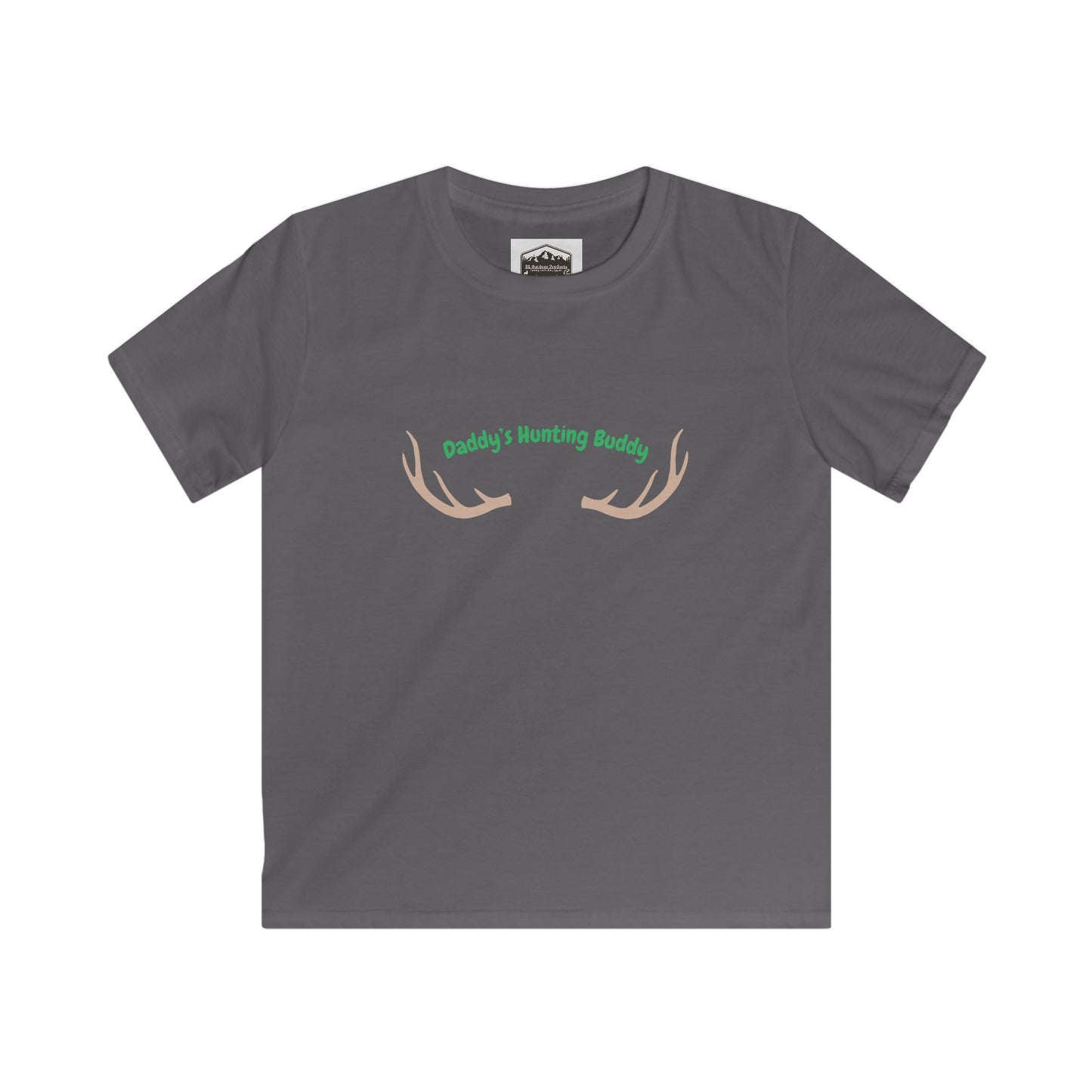 Daddy's Hunting Buddy Kids Softstyle Tee - Perfect for Little Outdoor Enthusiasts