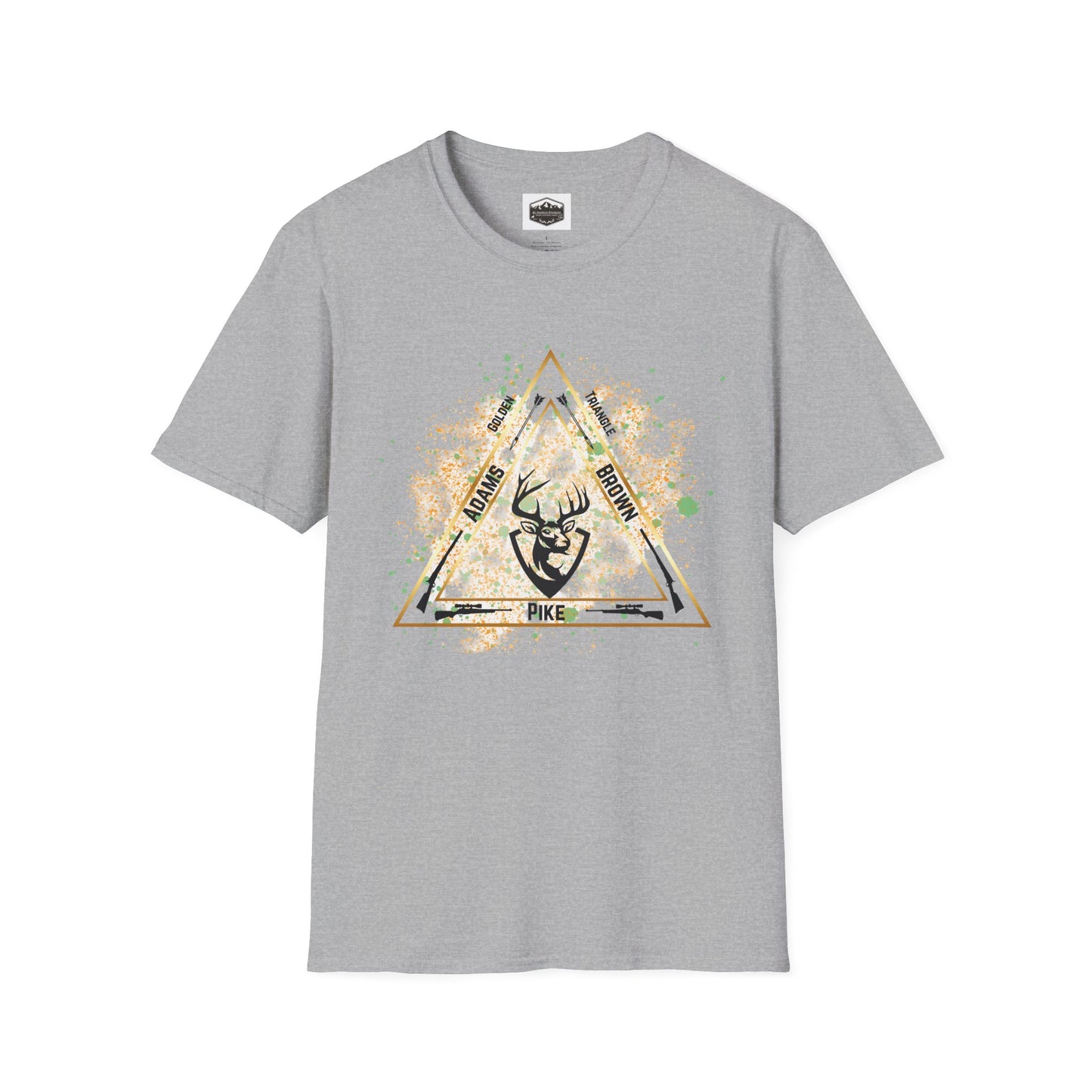 Golden Triangle Whitetail Hunter T-Shirt, Deer Hunting Shirt, Hunting Apparel, Outdoor Clothing, Hunter Gift, Camouflage Tee