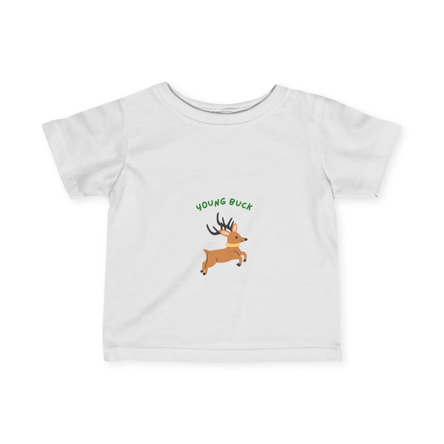 Young Buck Infant Fine Jersey Tee - Cute Kids T-Shirt for Nature Lovers