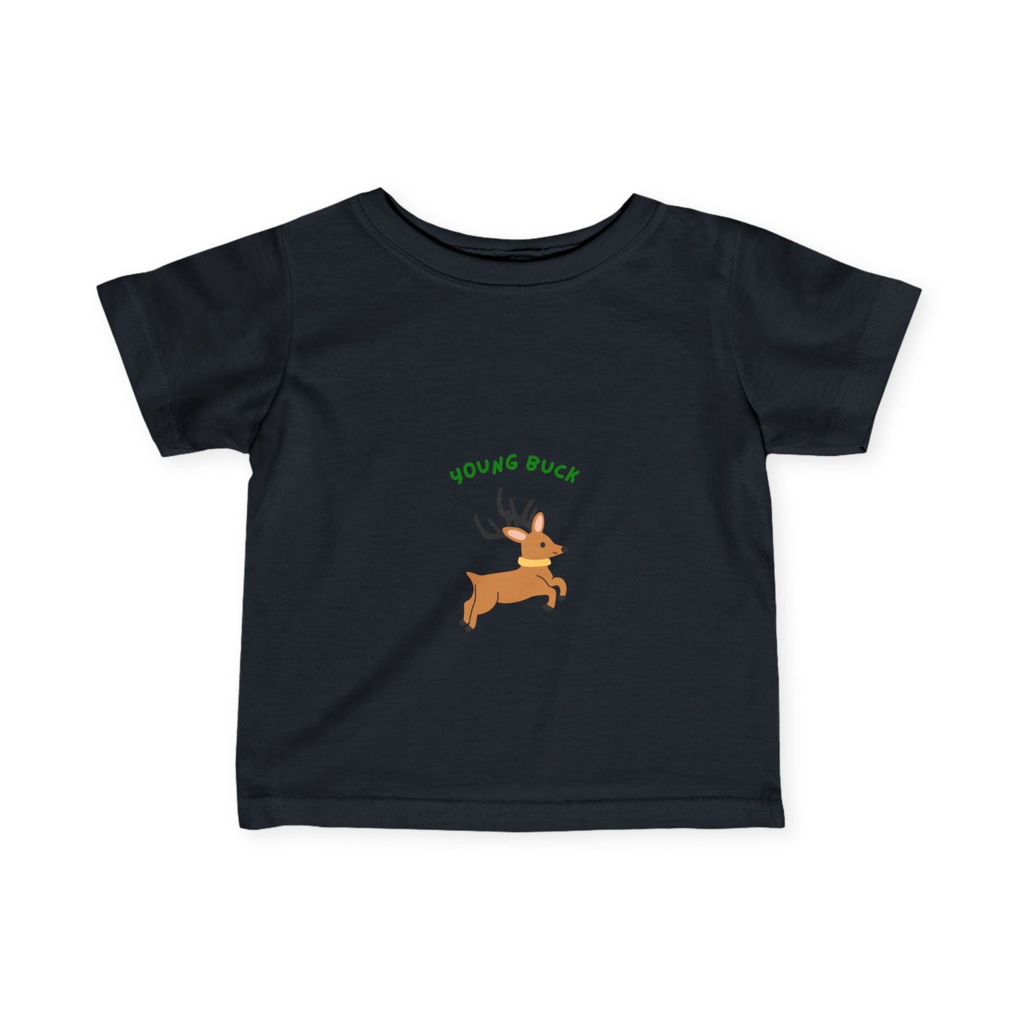 Young Buck Infant Fine Jersey Tee - Cute Kids T-Shirt for Nature Lovers