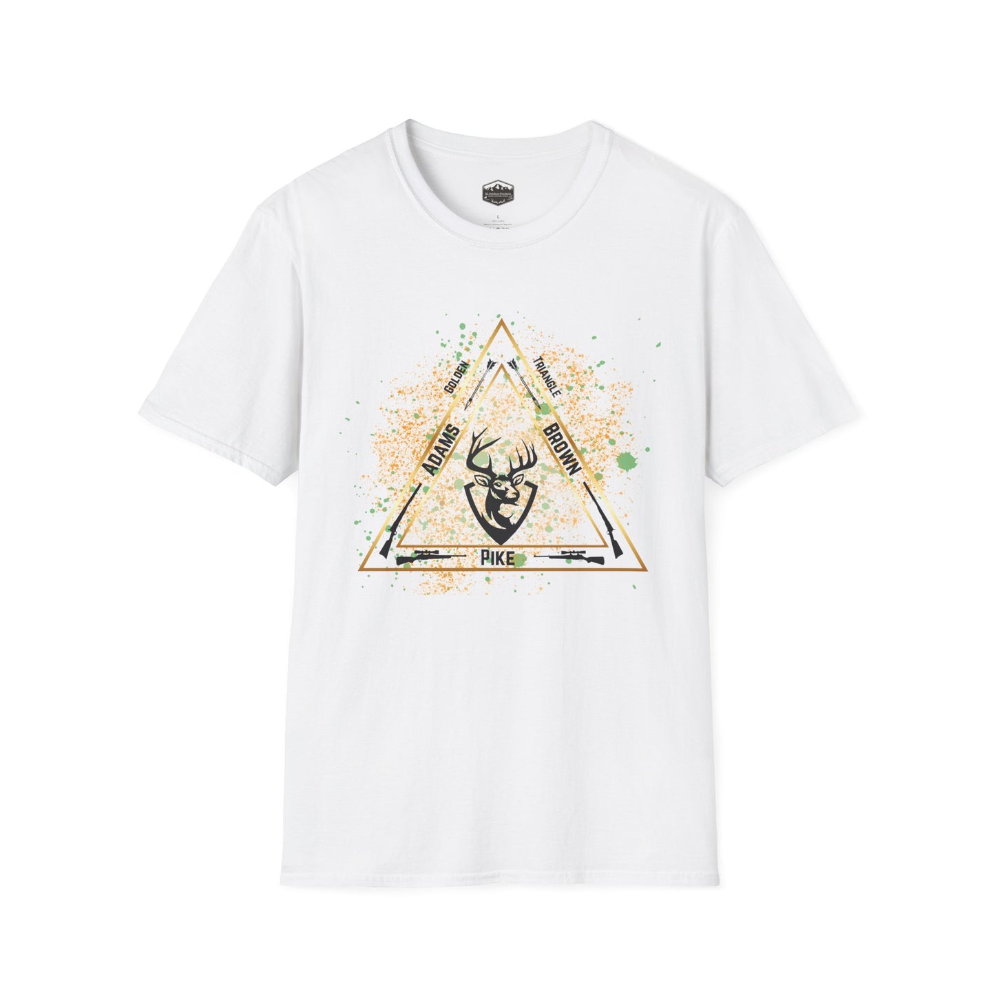 Golden Triangle Whitetail Hunter T-Shirt, Deer Hunting Shirt, Hunting Apparel, Outdoor Clothing, Hunter Gift, Camouflage Tee