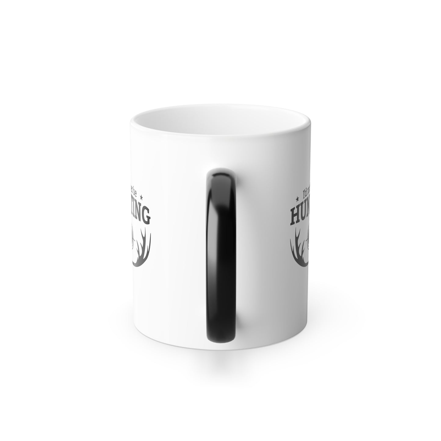 Color Morphing Mug - I'd Rather Be Hunting, Perfect Gift for Hunters, Fishing Mug, Personalized Coffee Cup, Unique Gift Idea