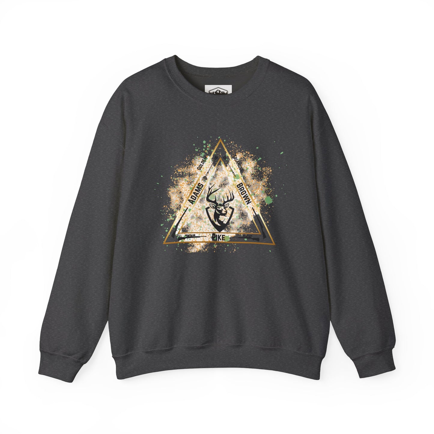 Golden Triangle Crewneck Sweatshirt for Whitetail Deer Hunters, Hunter Sweatshirt, Hunting Apparel, Outdoor Clothing, Deer Hunting Gift,