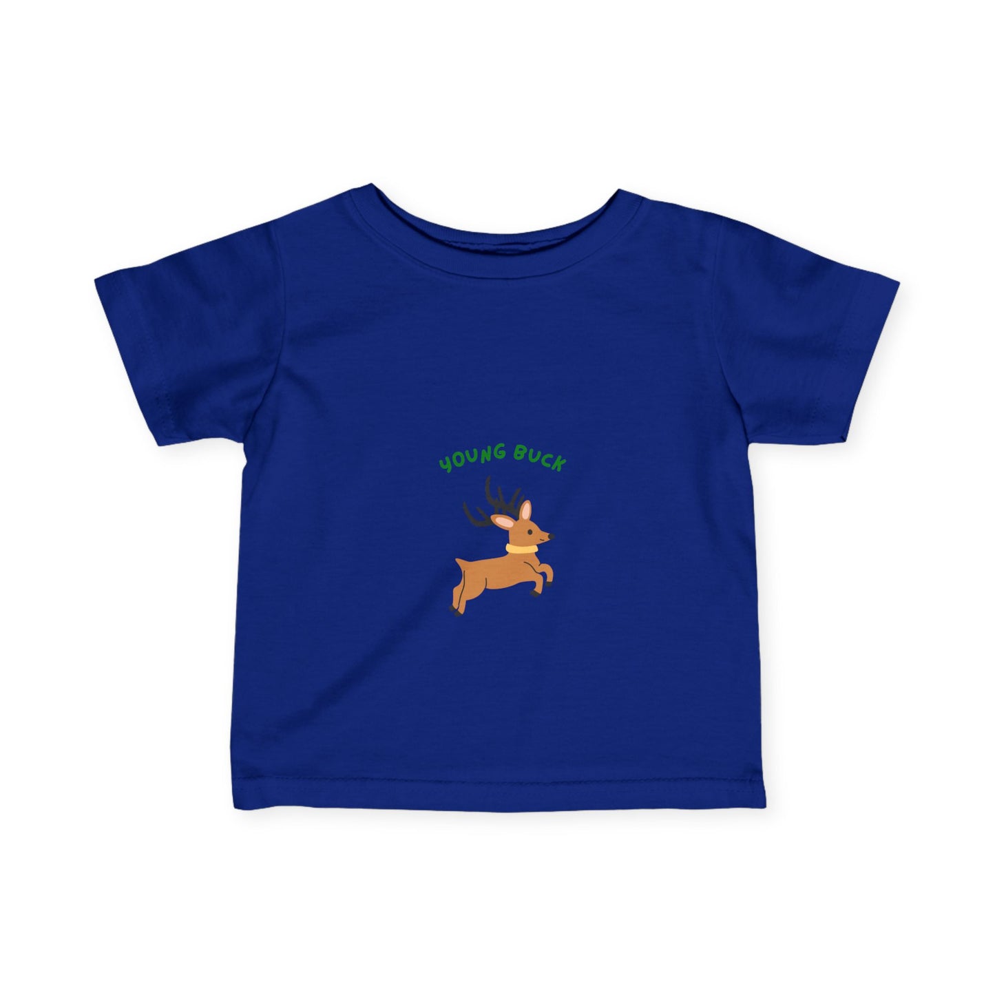Young Buck Infant Fine Jersey Tee - Cute Kids T-Shirt for Nature Lovers