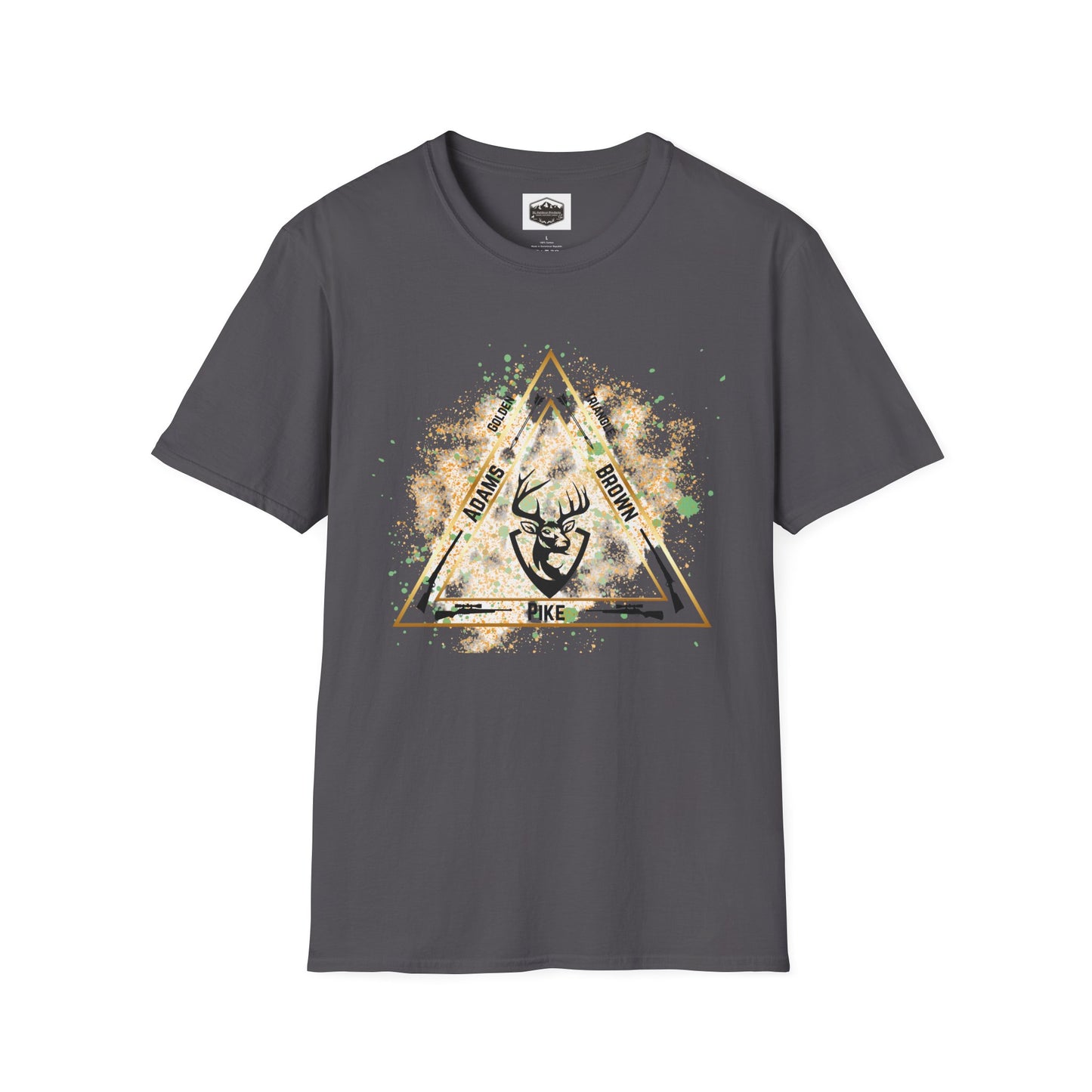 Golden Triangle Whitetail Hunter T-Shirt, Deer Hunting Shirt, Hunting Apparel, Outdoor Clothing, Hunter Gift, Camouflage Tee