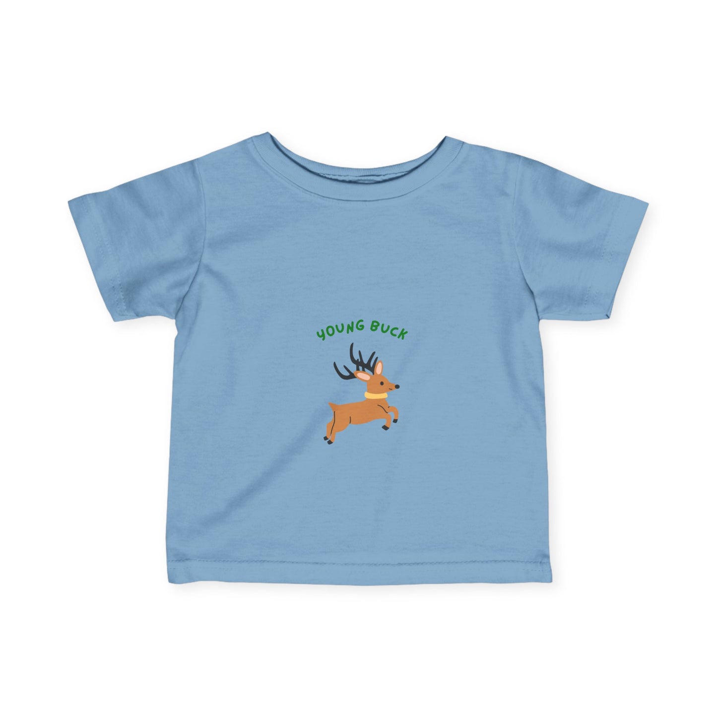 Young Buck Infant Fine Jersey Tee - Cute Kids T-Shirt for Nature Lovers