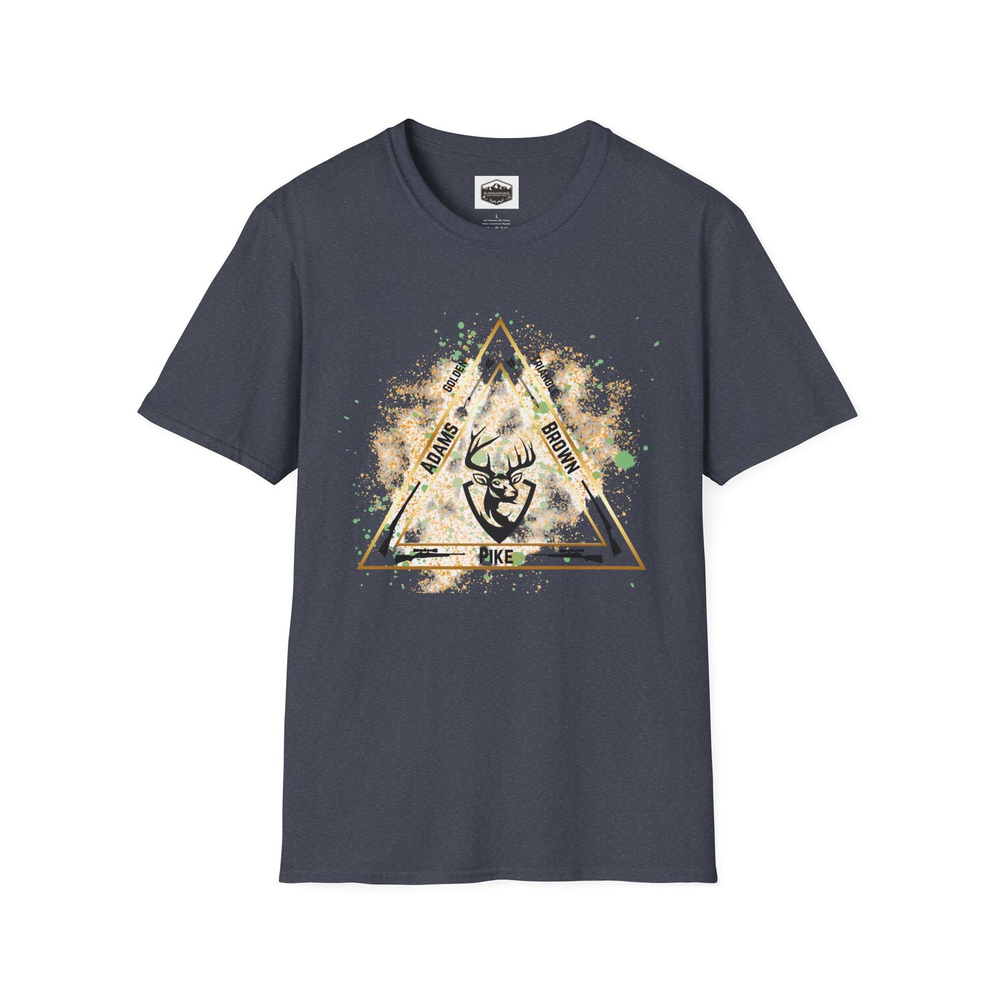 Golden Triangle Whitetail Hunter T-Shirt, Deer Hunting Shirt, Hunting Apparel, Outdoor Clothing, Hunter Gift, Camouflage Tee