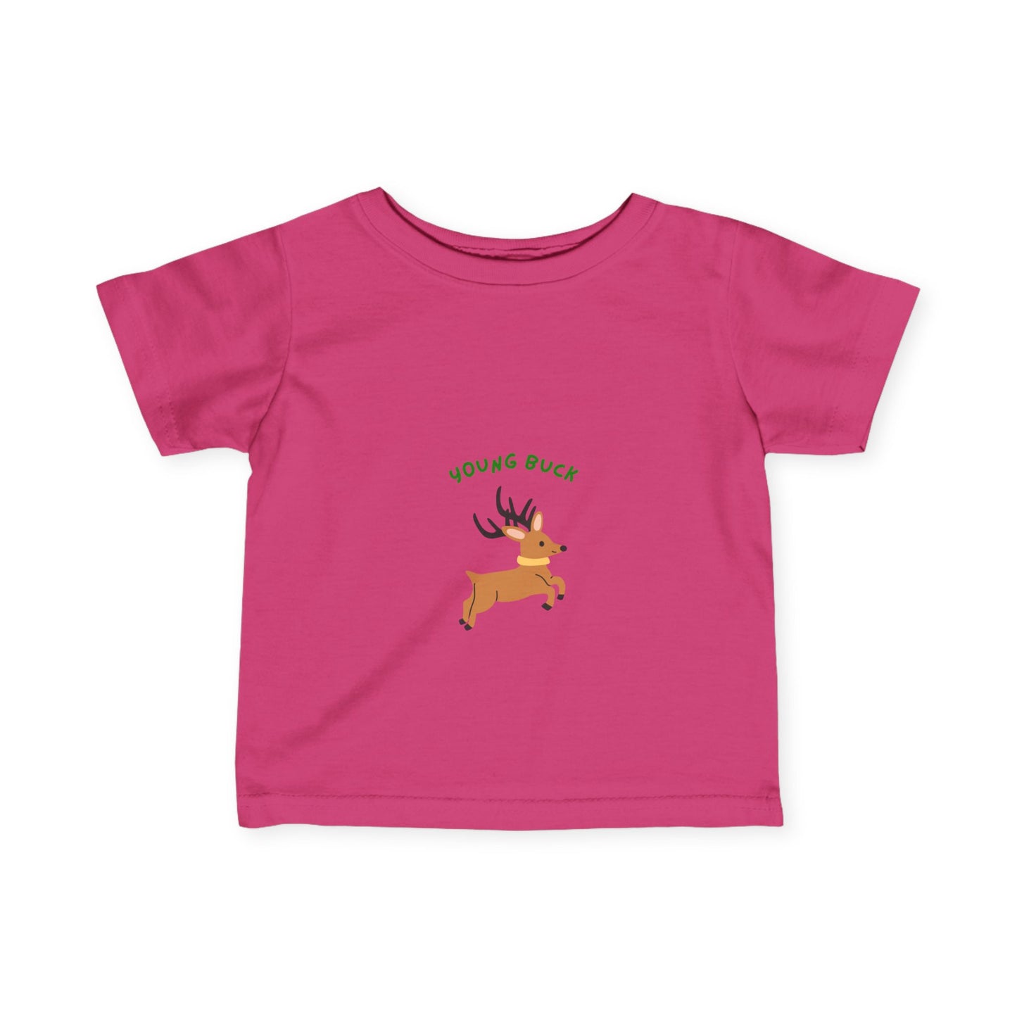 Young Buck Infant Fine Jersey Tee - Cute Kids T-Shirt for Nature Lovers