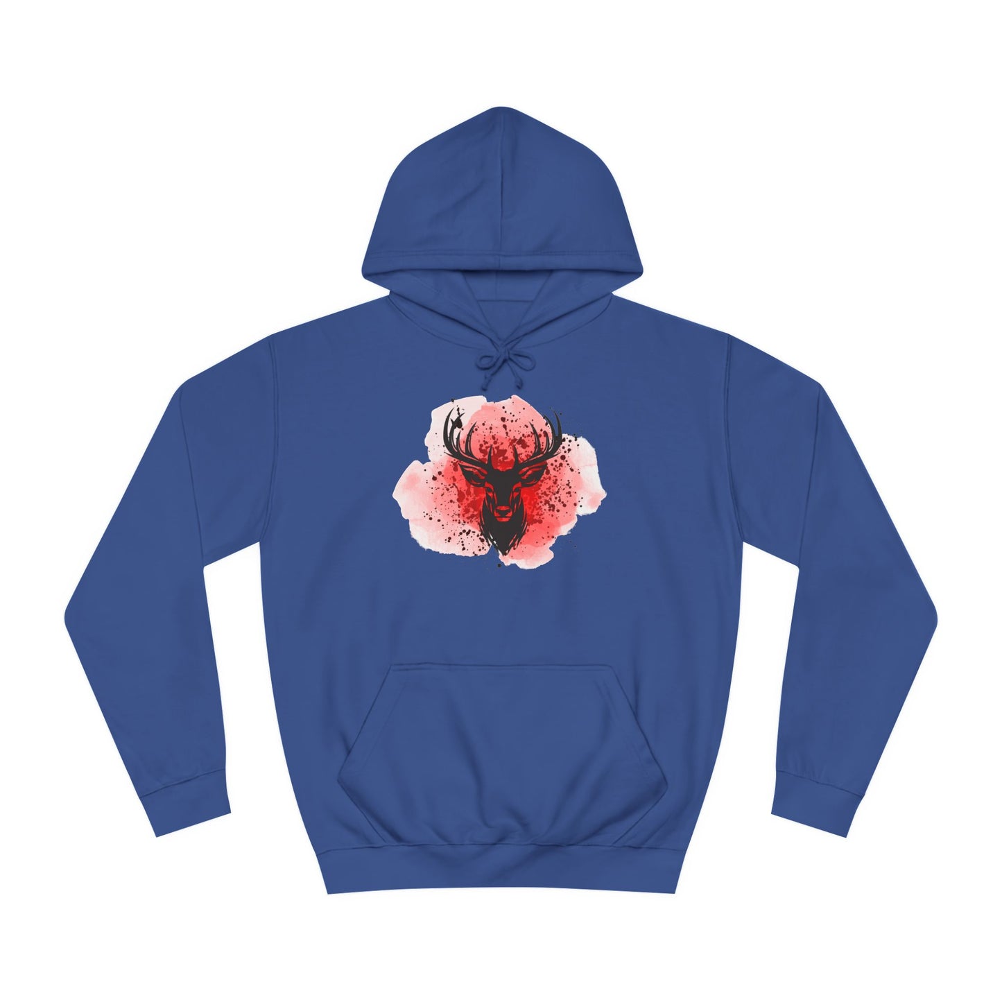 Bold Stag Graphic Unisex College Hoodie - Stylish & Comfortable