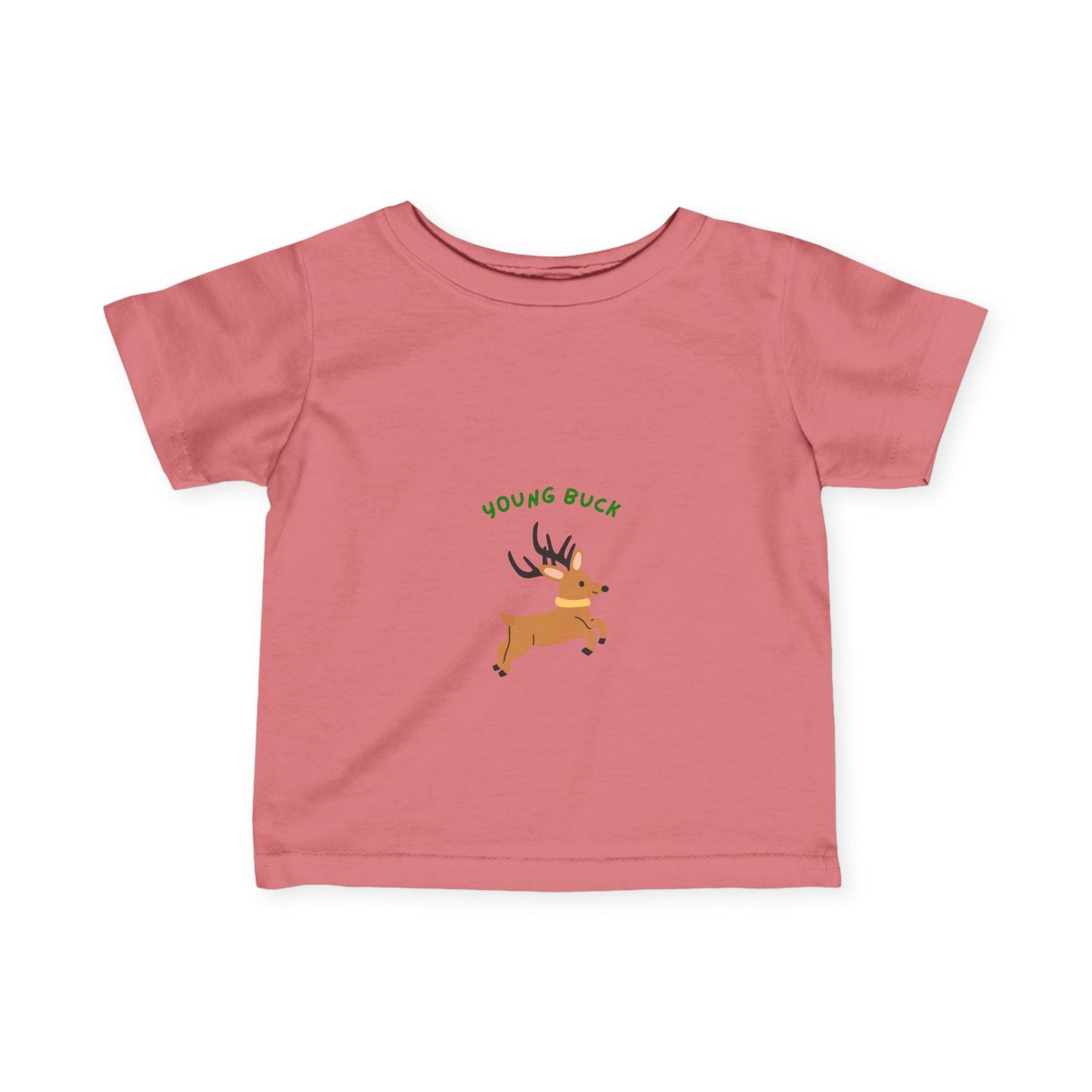 Young Buck Infant Fine Jersey Tee - Cute Kids T-Shirt for Nature Lovers