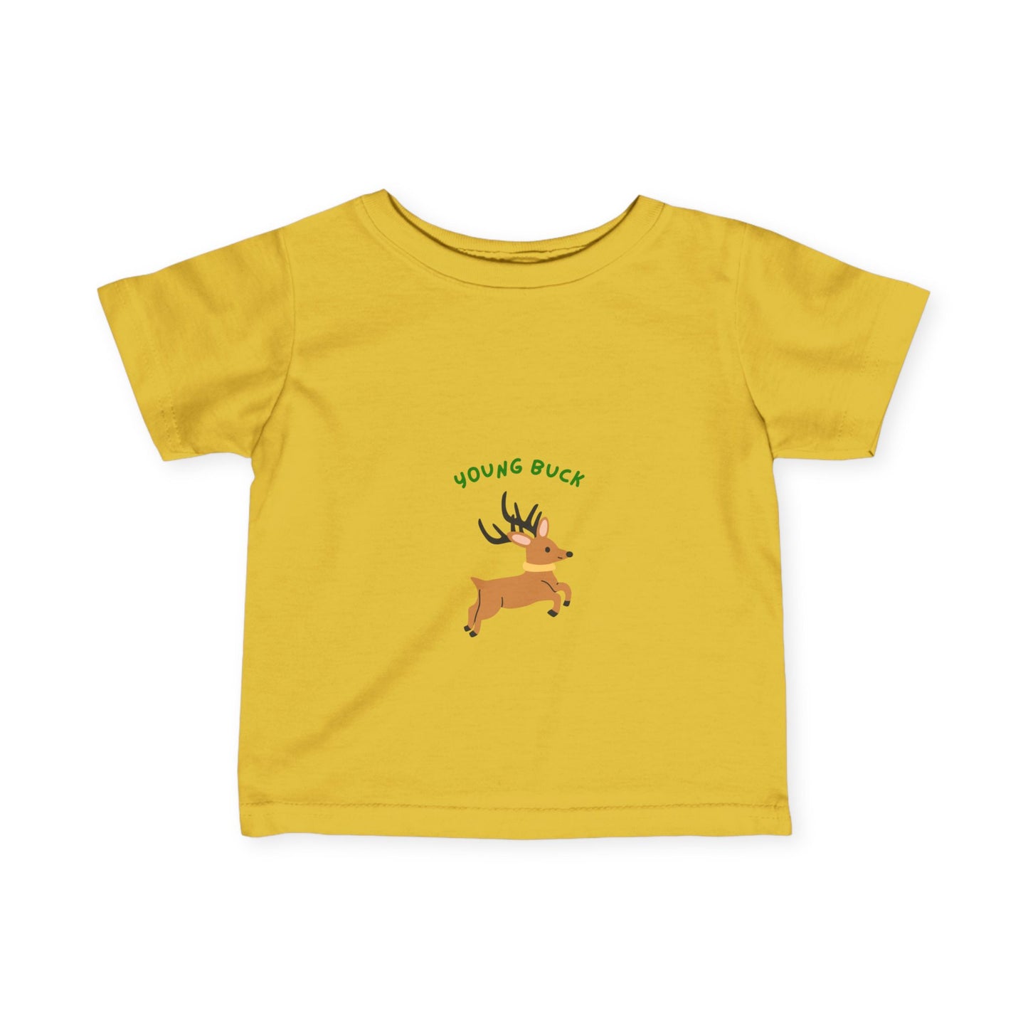 Young Buck Infant Fine Jersey Tee - Cute Kids T-Shirt for Nature Lovers
