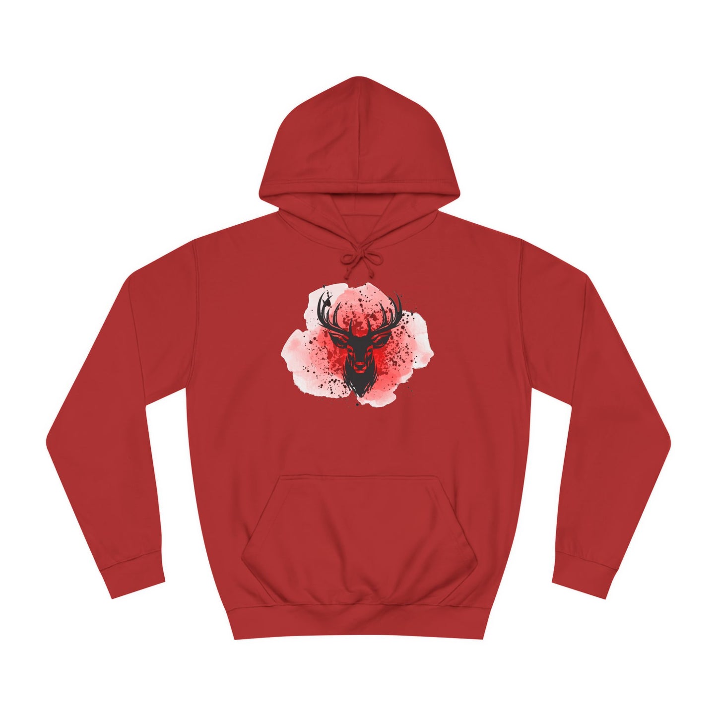 Bold Stag Graphic Unisex College Hoodie - Stylish & Comfortable