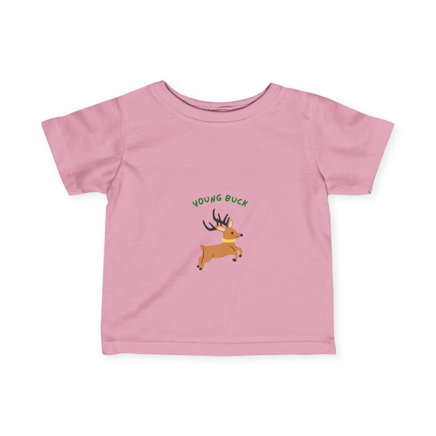 Young Buck Infant Fine Jersey Tee - Cute Kids T-Shirt for Nature Lovers