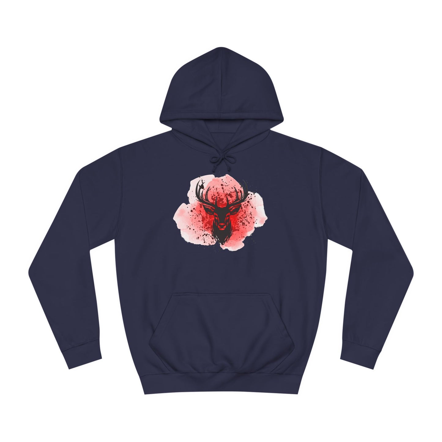 Bold Stag Graphic Unisex College Hoodie - Stylish & Comfortable