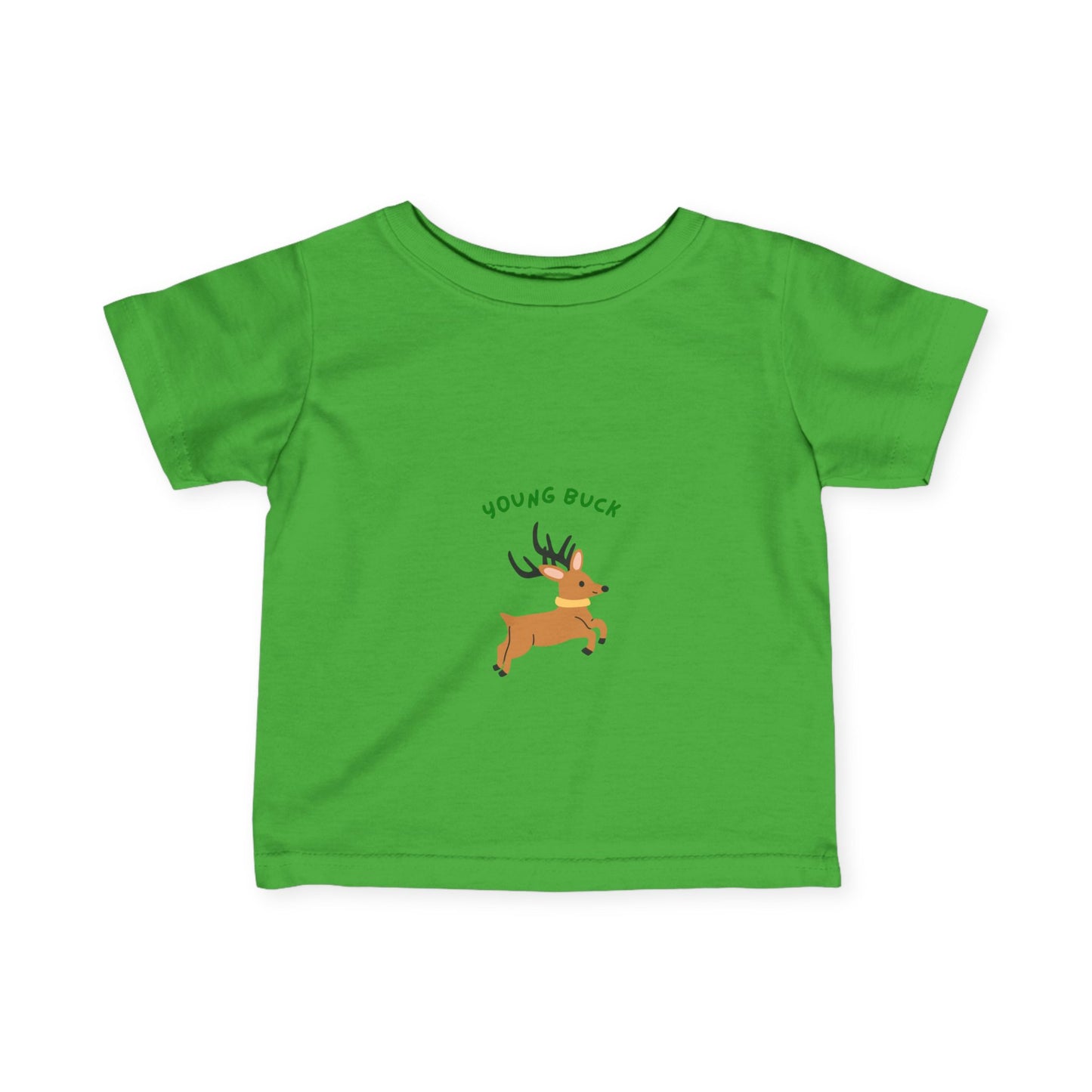 Young Buck Infant Fine Jersey Tee - Cute Kids T-Shirt for Nature Lovers