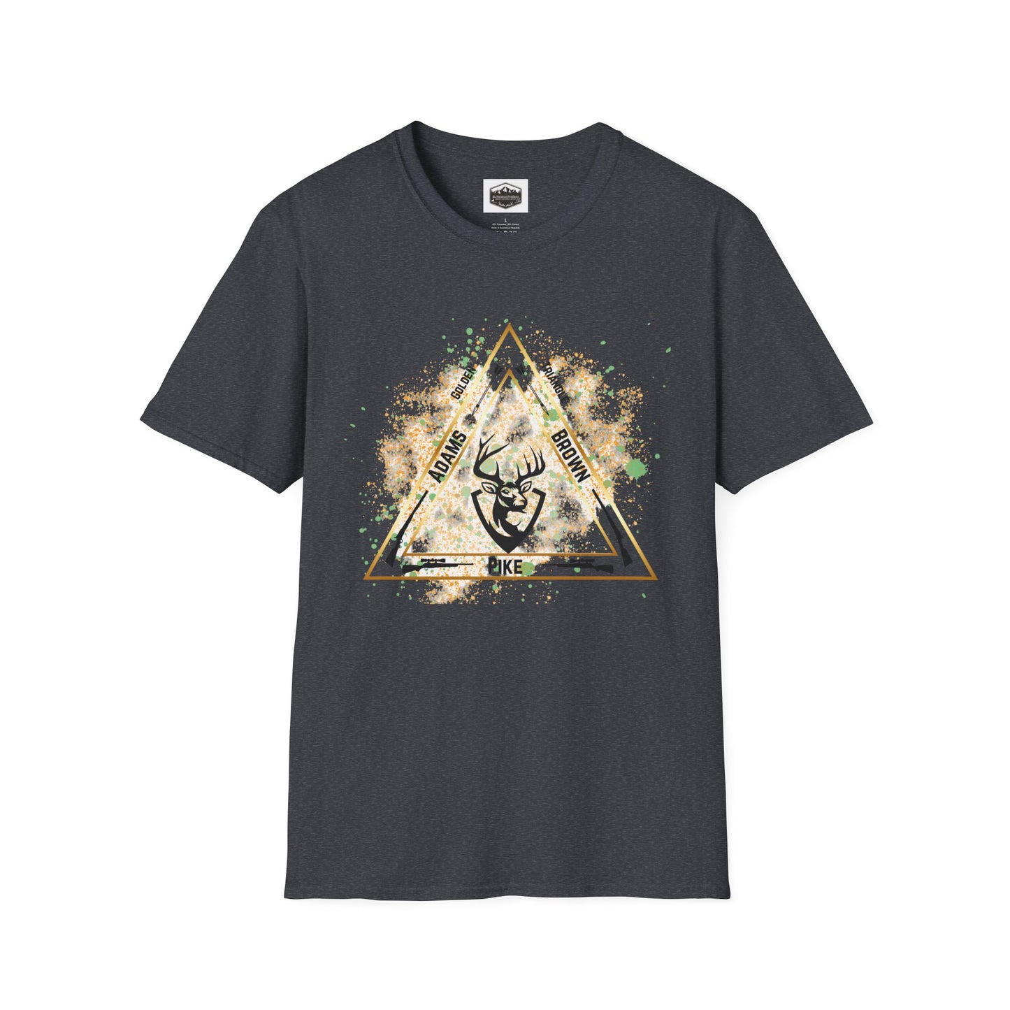 Golden Triangle Whitetail Hunter T-Shirt, Deer Hunting Shirt, Hunting Apparel, Outdoor Clothing, Hunter Gift, Camouflage Tee