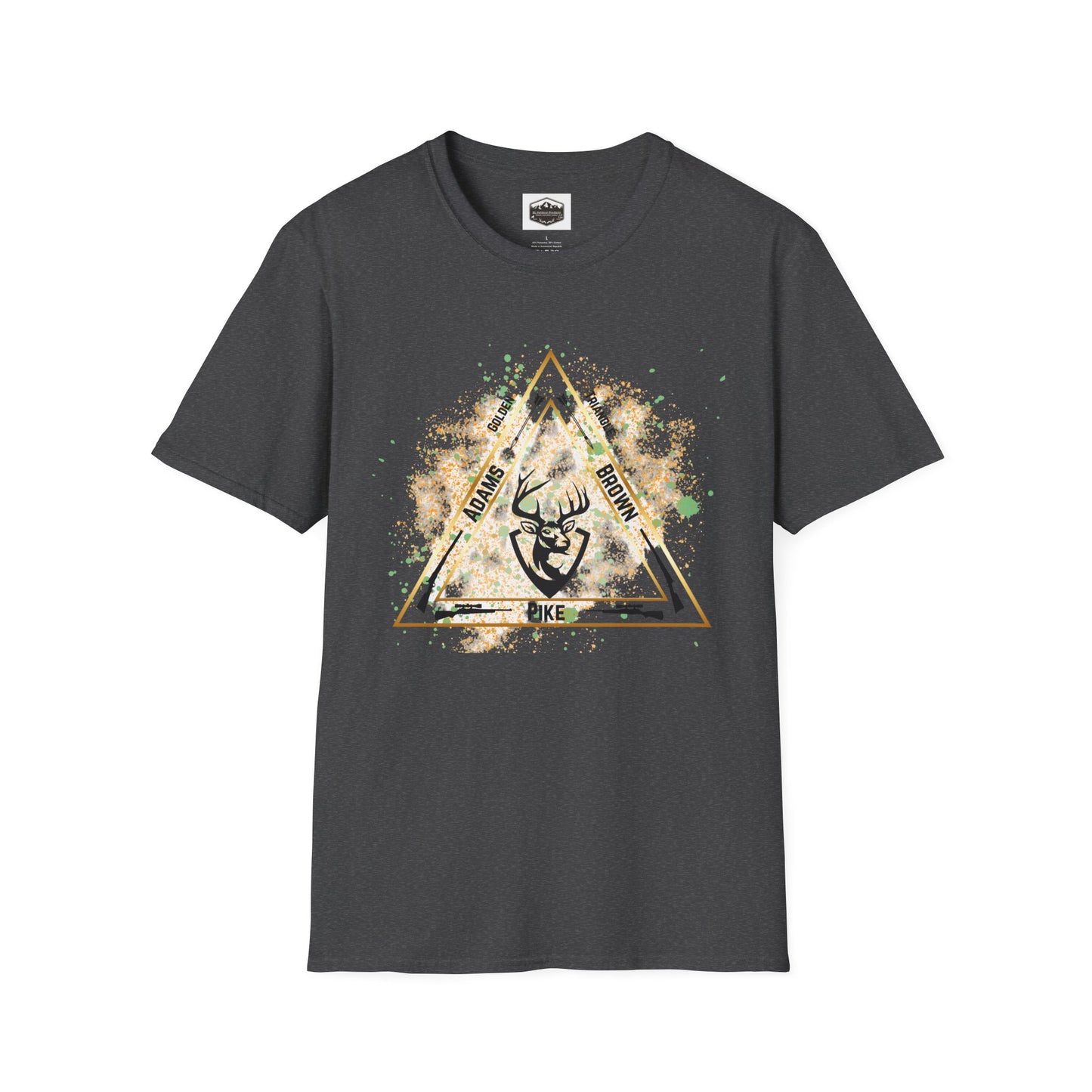 Golden Triangle Whitetail Hunter T-Shirt, Deer Hunting Shirt, Hunting Apparel, Outdoor Clothing, Hunter Gift, Camouflage Tee