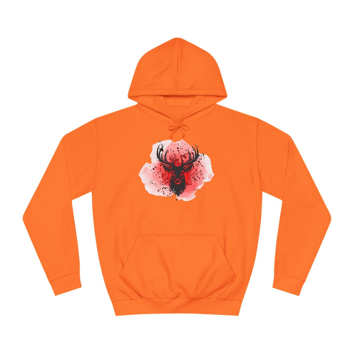 Bold Stag Graphic Unisex College Hoodie - Stylish & Comfortable
