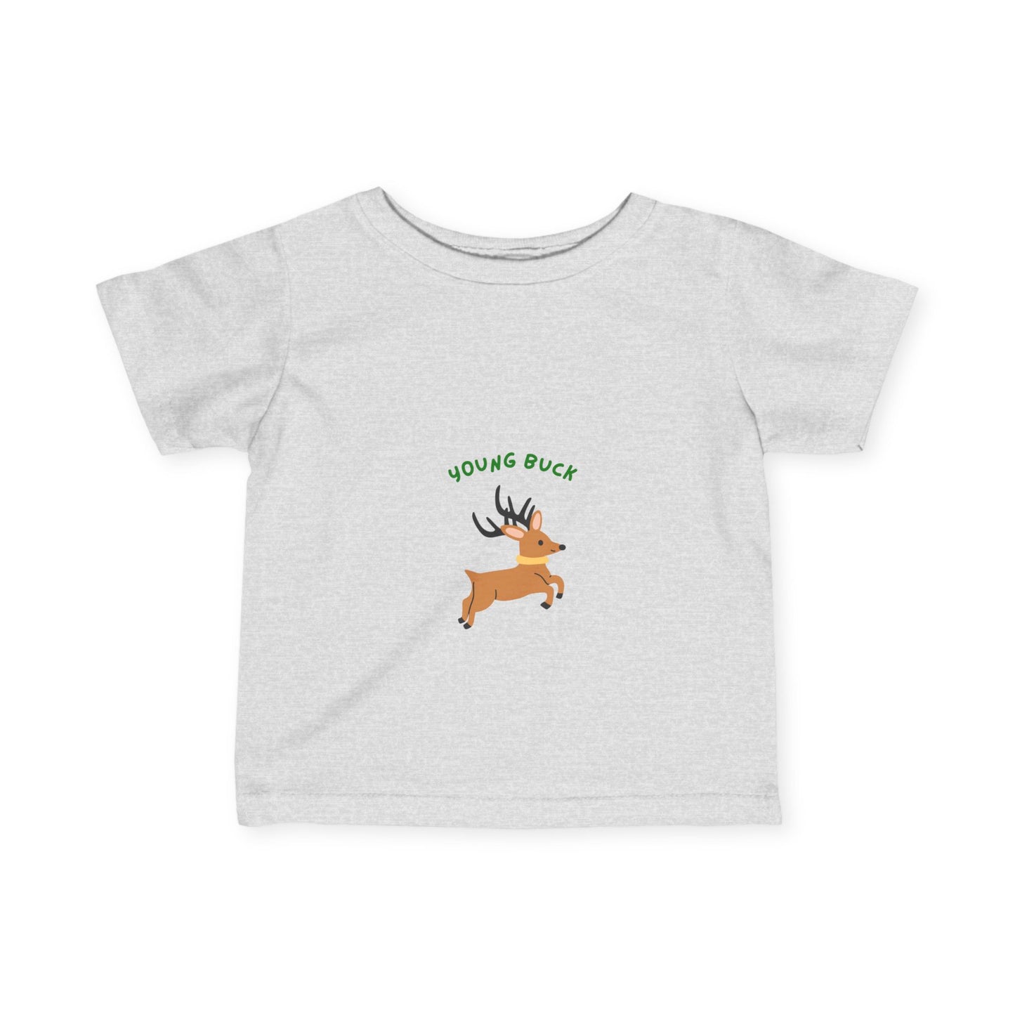 Young Buck Infant Fine Jersey Tee - Cute Kids T-Shirt for Nature Lovers