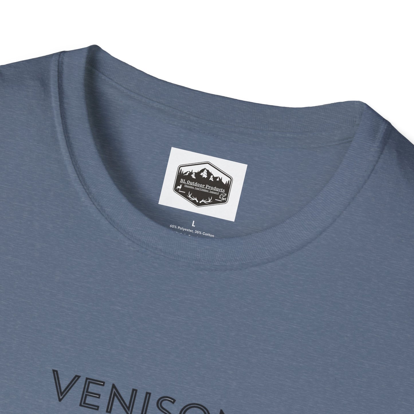 Venison Hunter T-Shirt, Unisex Softstyle Tee, Original Fast Food Graphic Shirt, Hunting Season Apparel, Hunter Gift