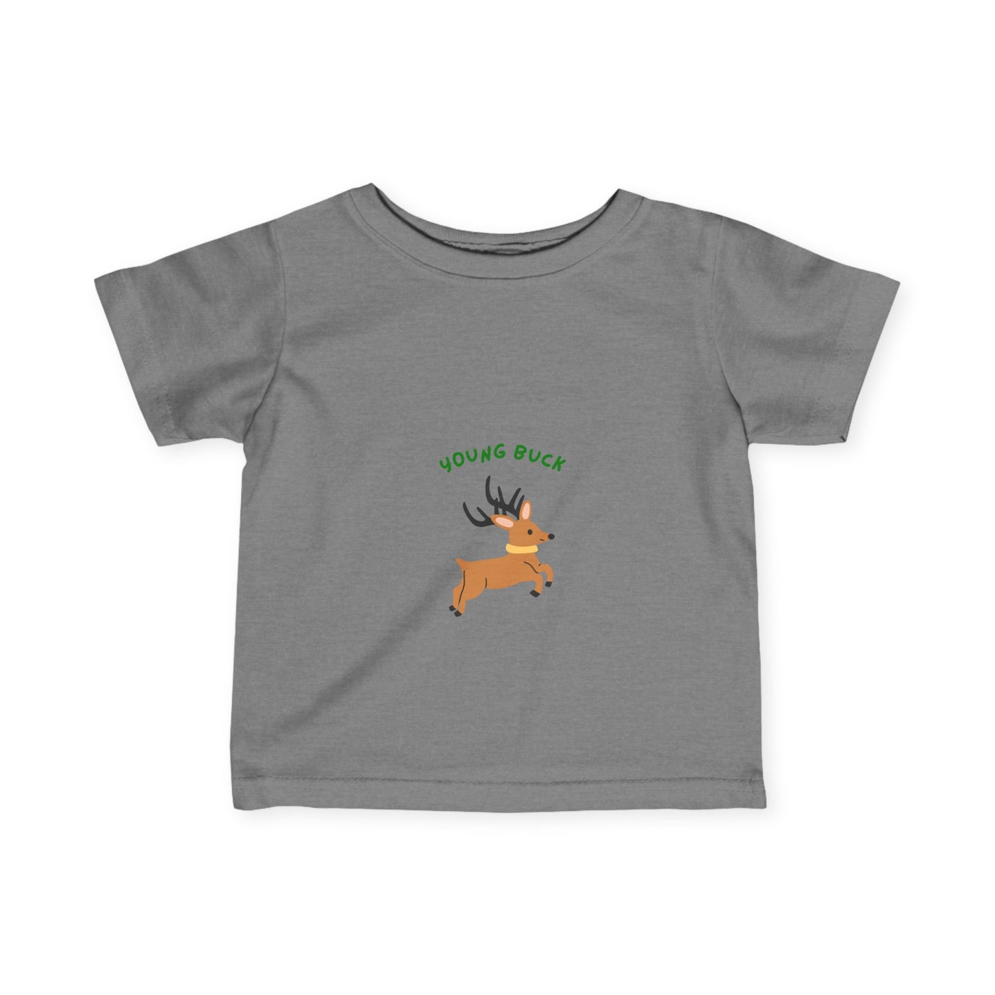 Young Buck Infant Fine Jersey Tee - Cute Kids T-Shirt for Nature Lovers