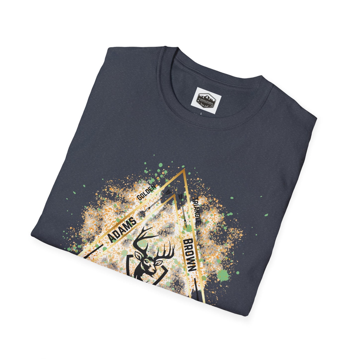 Golden Triangle Whitetail Hunter T-Shirt, Deer Hunting Shirt, Hunting Apparel, Outdoor Clothing, Hunter Gift, Camouflage Tee