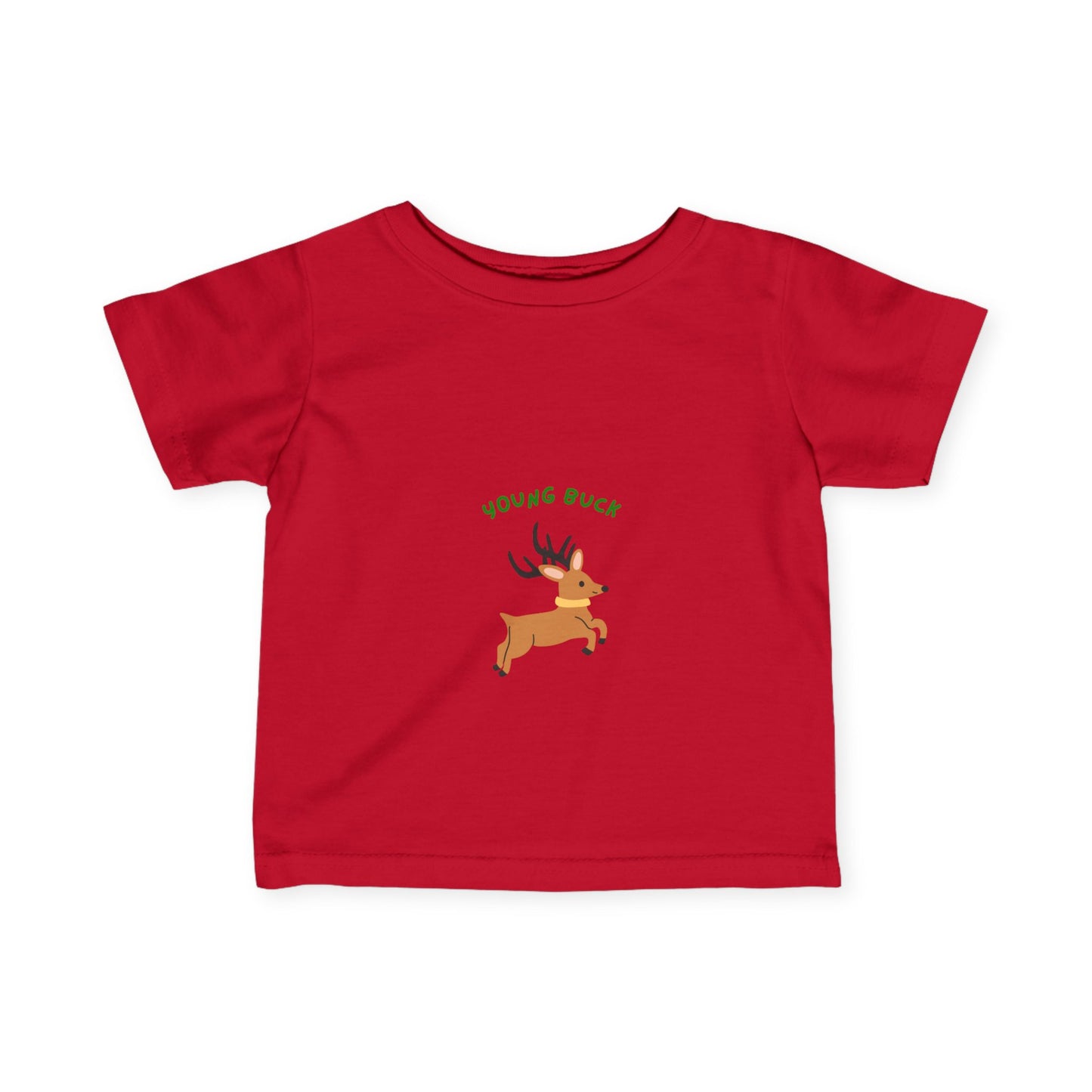 Young Buck Infant Fine Jersey Tee - Cute Kids T-Shirt for Nature Lovers