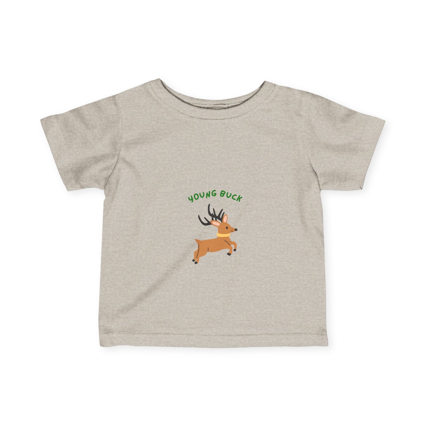 Young Buck Infant Fine Jersey Tee - Cute Kids T-Shirt for Nature Lovers