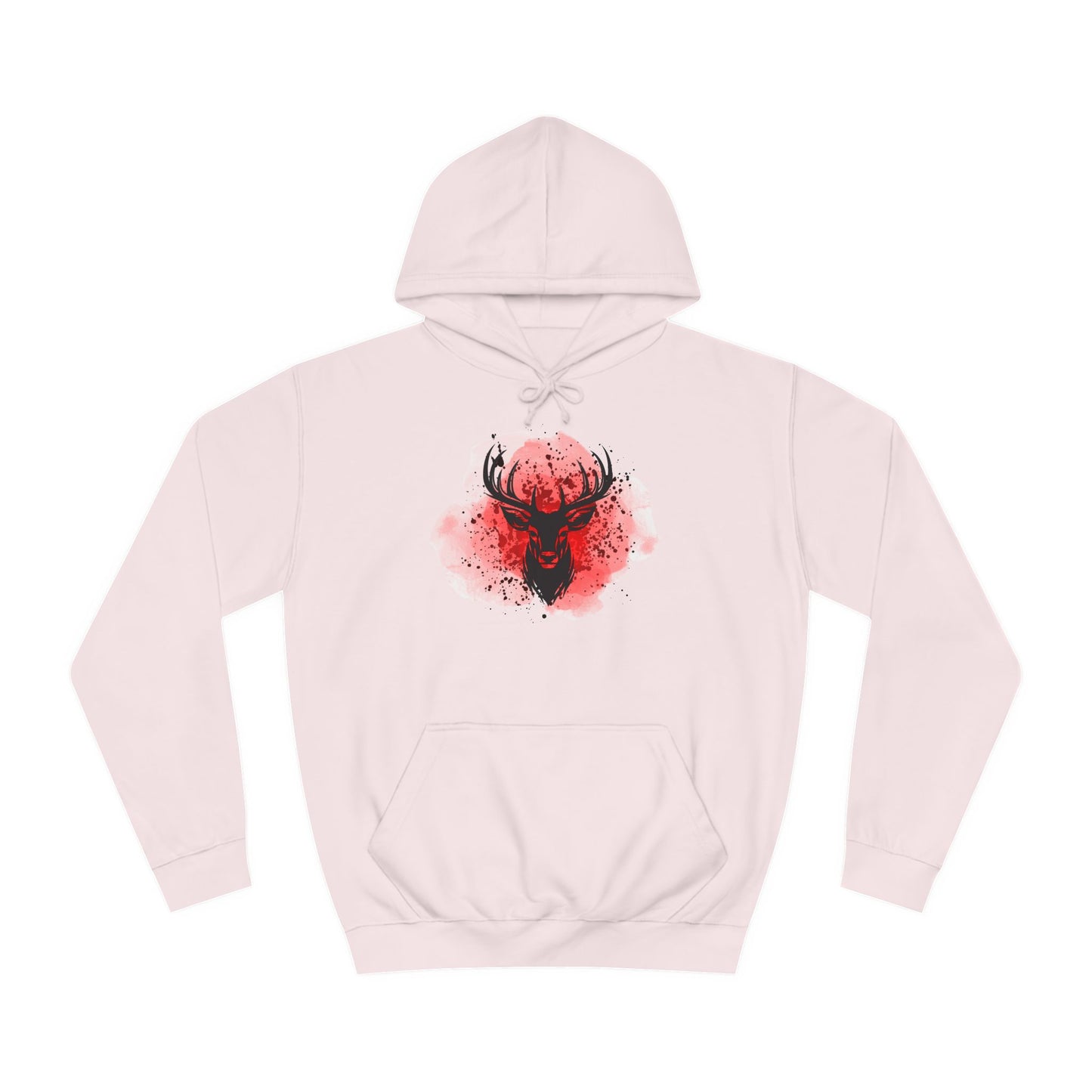 Bold Stag Graphic Unisex College Hoodie - Stylish & Comfortable