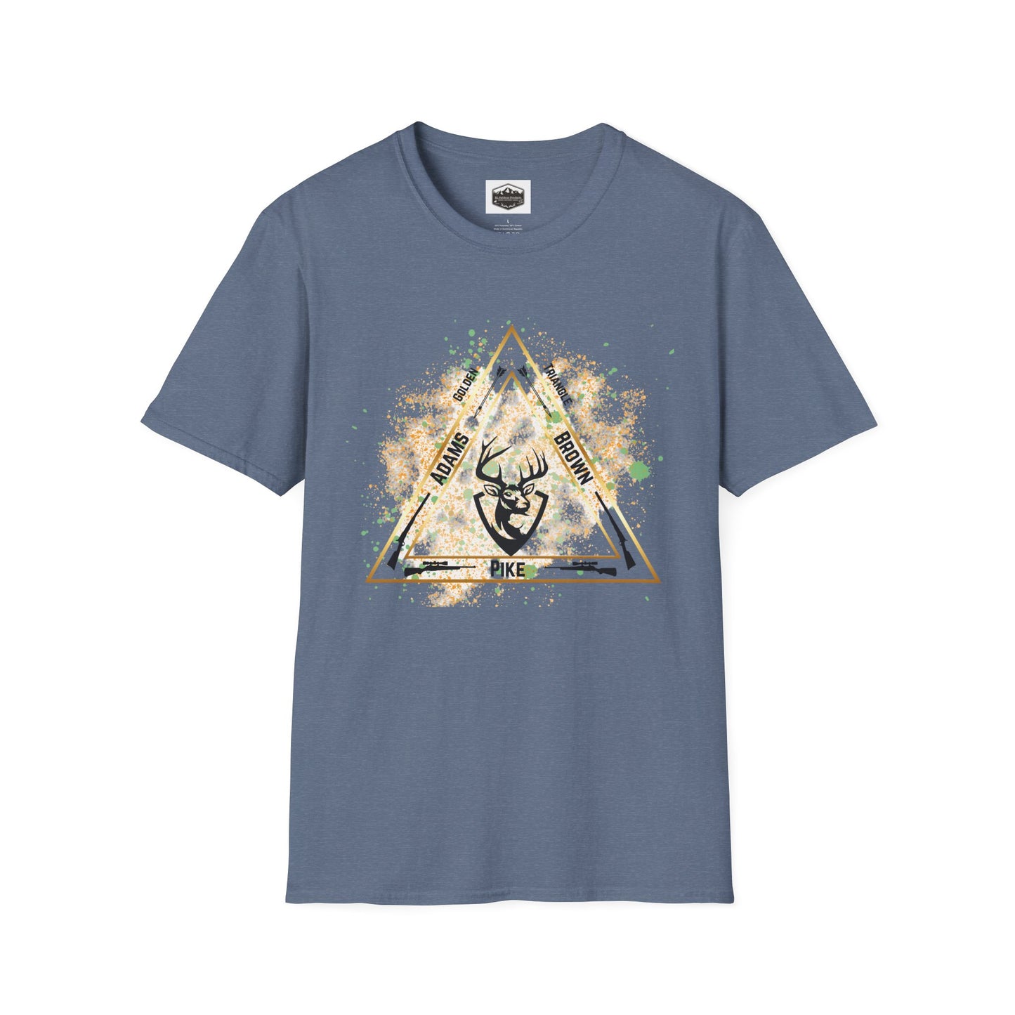 Golden Triangle Whitetail Hunter T-Shirt, Deer Hunting Shirt, Hunting Apparel, Outdoor Clothing, Hunter Gift, Camouflage Tee