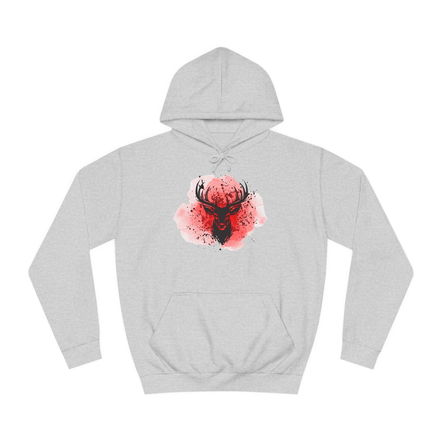 Bold Stag Graphic Unisex College Hoodie - Stylish & Comfortable