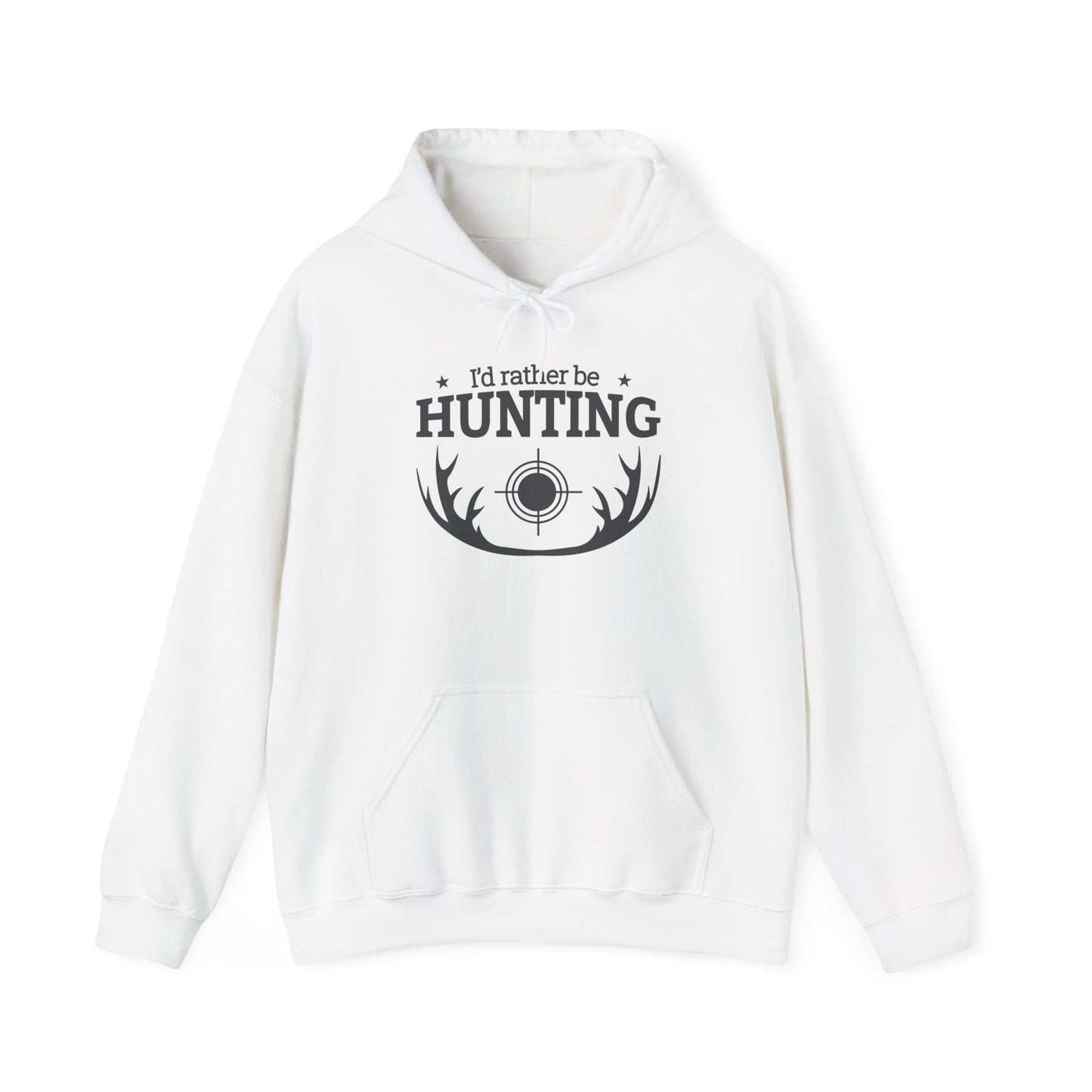 Hunting Hoodie, I'd Rather Be Hunting Sweatshirt, Outdoor Apparel, Hunting Gift, Wildlife Enthusiast, Camouflage Hooded Top