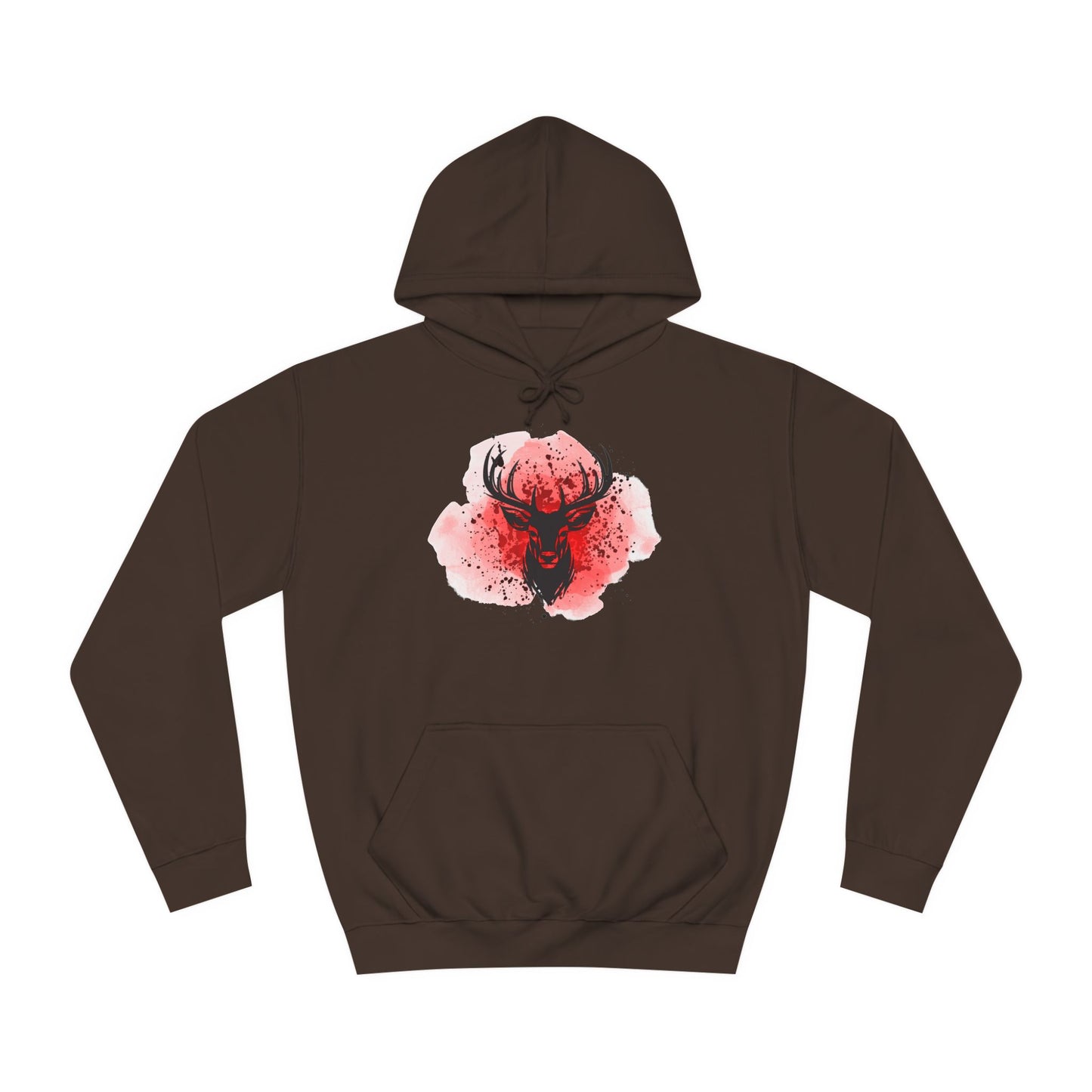 Bold Stag Graphic Unisex College Hoodie - Stylish & Comfortable