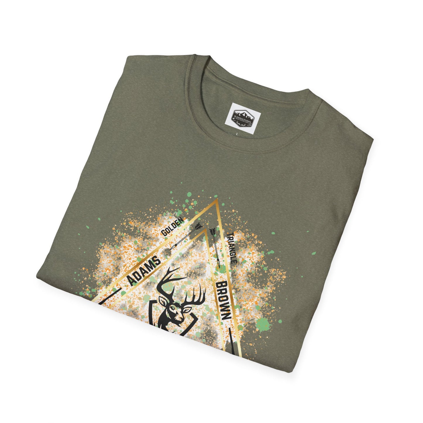 Golden Triangle Whitetail Hunter T-Shirt, Deer Hunting Shirt, Hunting Apparel, Outdoor Clothing, Hunter Gift, Camouflage Tee