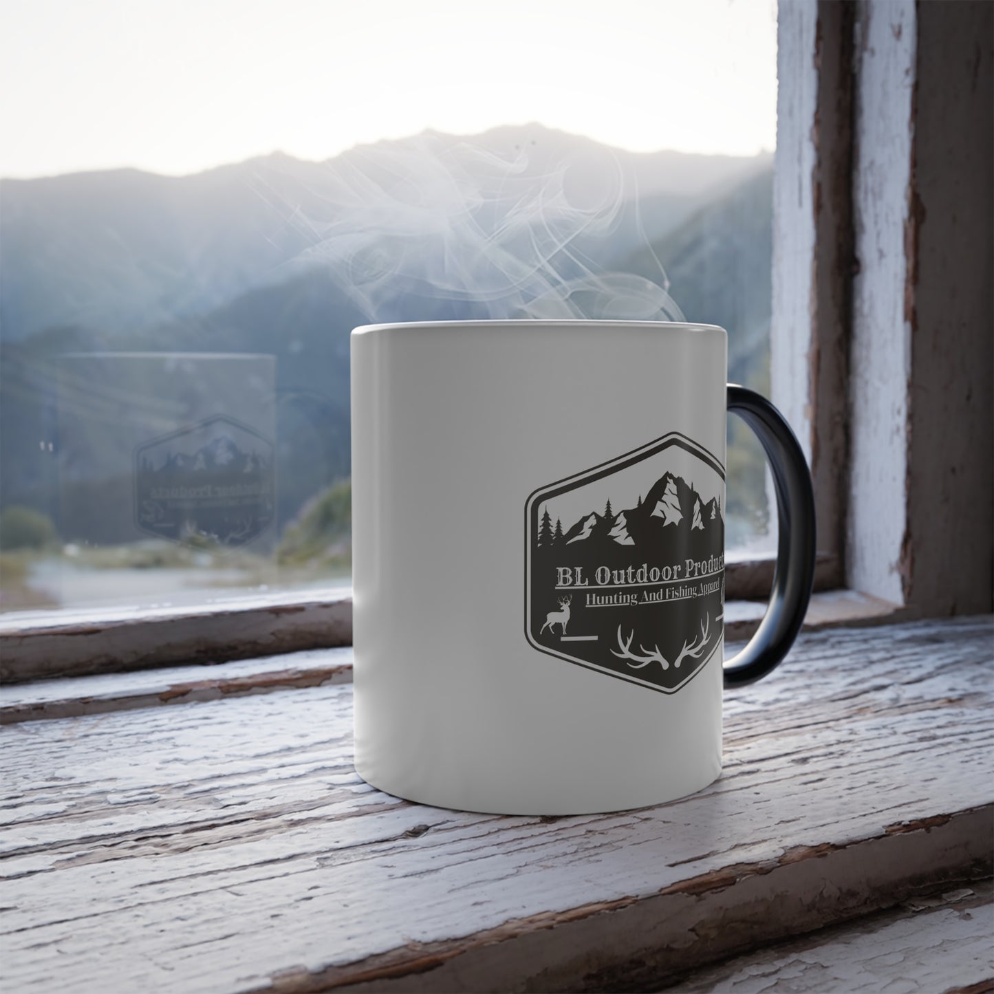 Adventure Awaits Color Morphing Mug, Perfect Gift for Outdoorsy Friends, Coffee Lovers, Camping, Hunting, Fishing