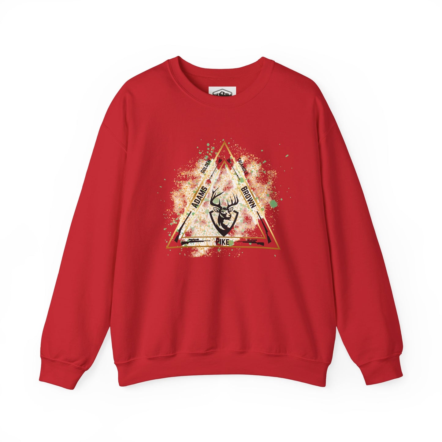 Golden Triangle Crewneck Sweatshirt for Whitetail Deer Hunters, Hunter Sweatshirt, Hunting Apparel, Outdoor Clothing, Deer Hunting Gift,