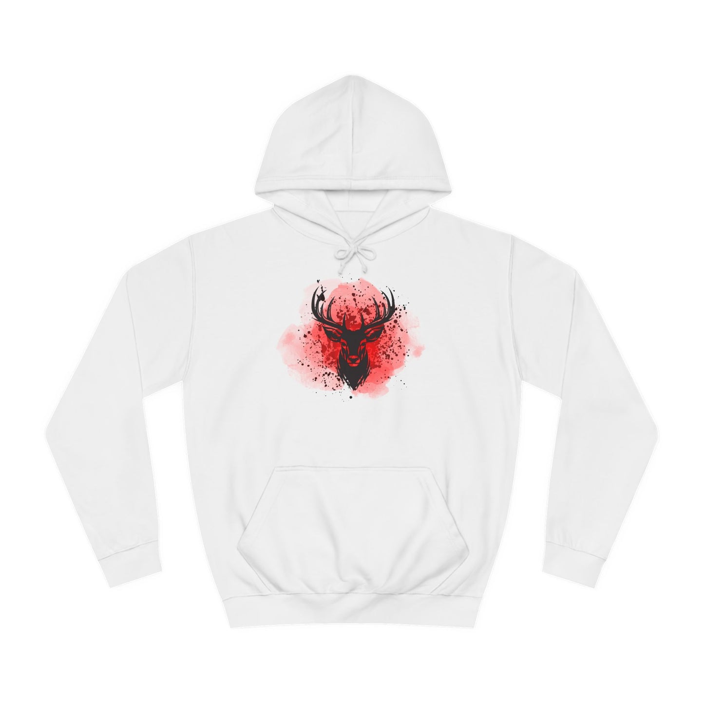 Bold Stag Graphic Unisex College Hoodie - Stylish & Comfortable