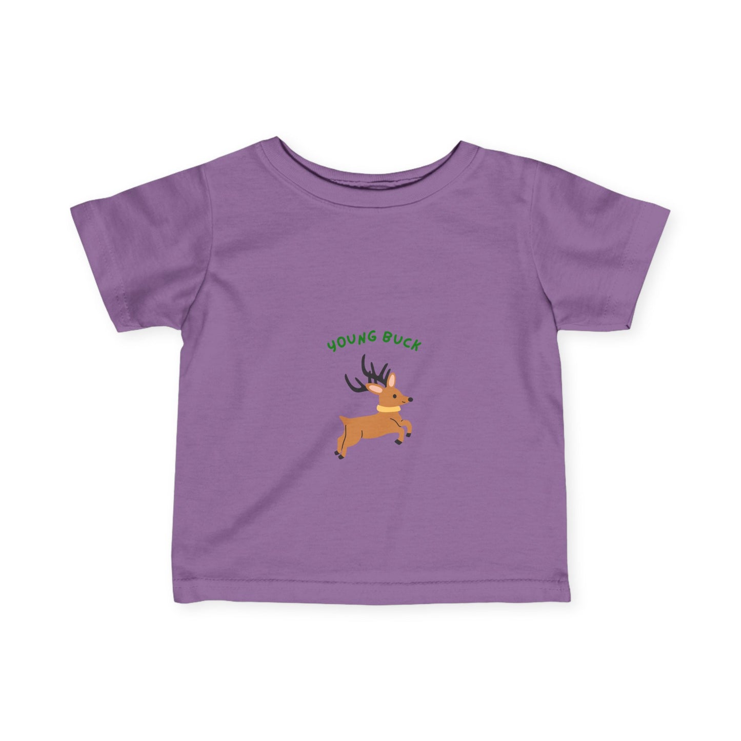 Young Buck Infant Fine Jersey Tee - Cute Kids T-Shirt for Nature Lovers